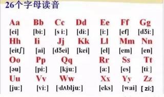 辅音元音48个音标正确读法